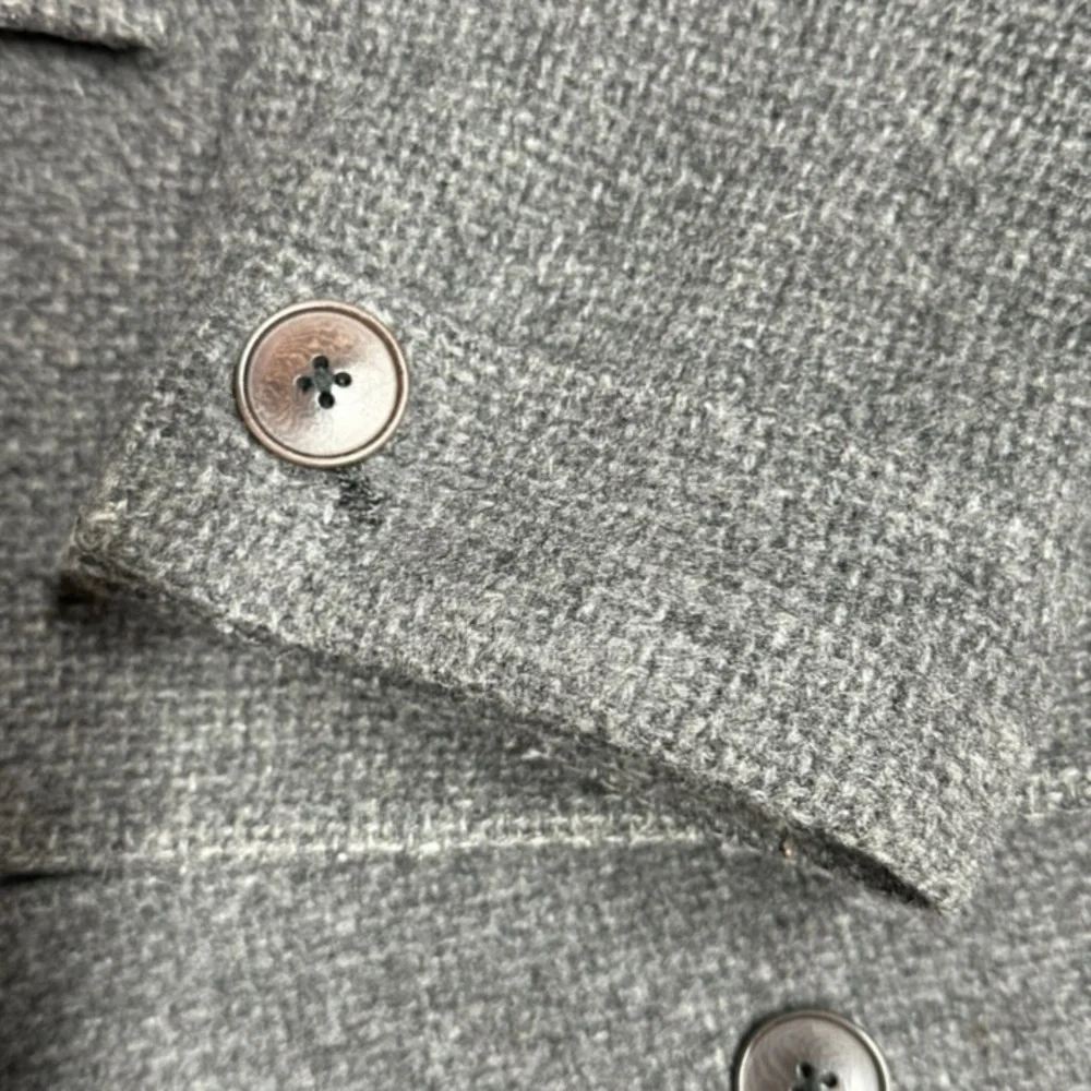 Giorgio Armani ~ Women’s Wool Mohair Alpaca Gray Trench Car Coat ~ Sz 8 ~ VTG - Picture 8 of 16